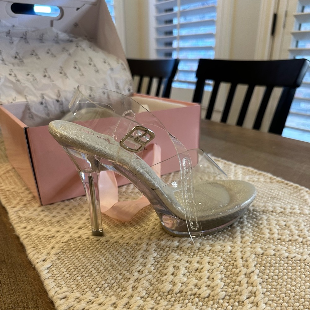 The Shoe Fairy Posing Heels
